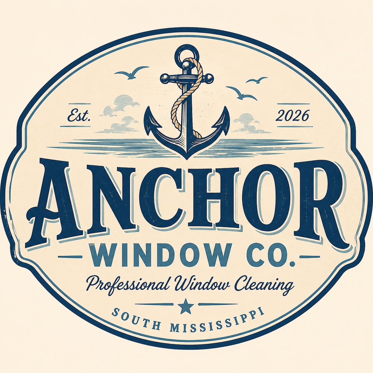 Anchor Window Co. — professional window cleaning, South Mississippi
